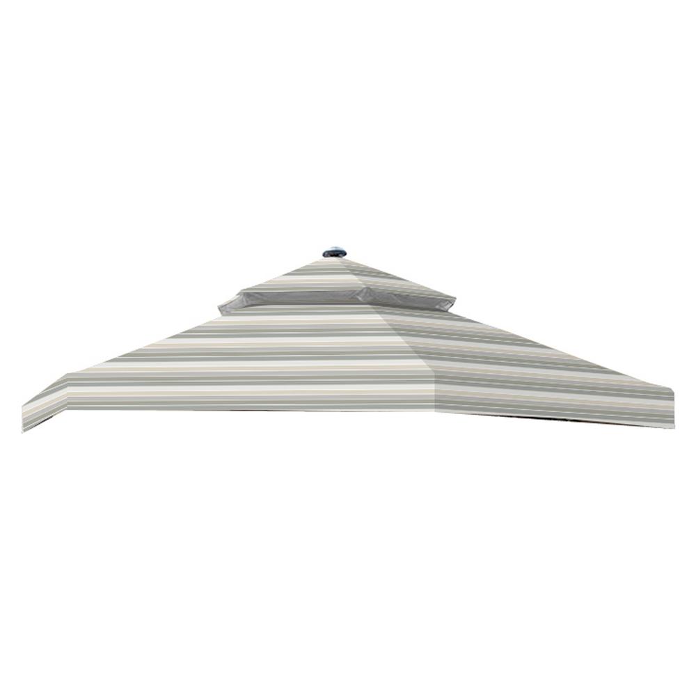 Garden Winds Standard 350 Stripe Stone Replacement Canopy For 10