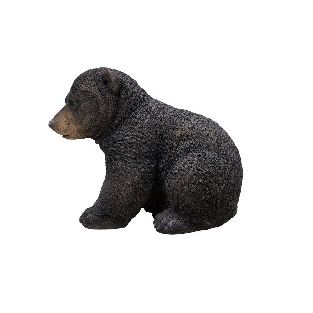 Hi Line Gift Black Bear Cub Sitting The Home Depot