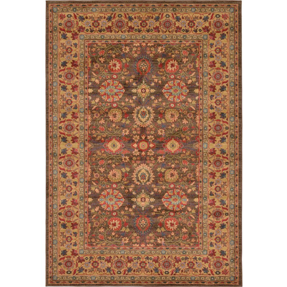 Unique Loom Edinburgh Brown 6' x 9' Rug-3129432 - The Home Depot