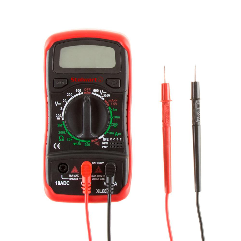 Stalwart Digital Multimeter Tester