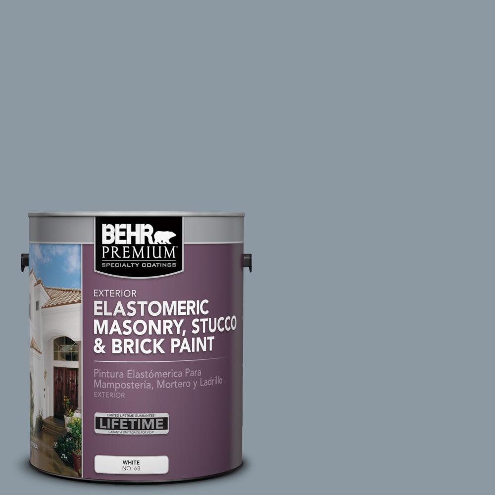 Behr Premium 1 Gal N490 4 Teton Blue Elastomeric Masonry Stucco Behr Premium 1 Gal N490 4 Teton Blue Elastomeric Masonry Stucco And