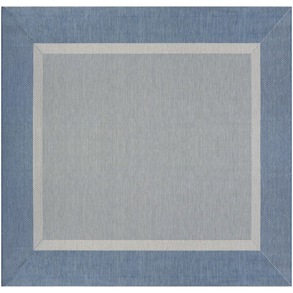 Square Blue Outdoor Rugs The Home Depot Recife Stria Texture Champagne Blue 8 Ft X Square Indoor