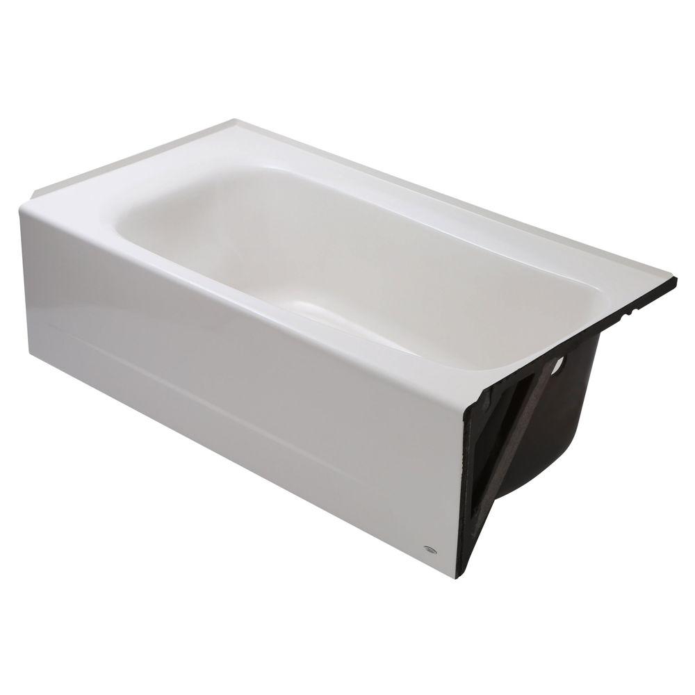 American Standard Cambridge 5 Ft Right Hand Drain Rectangular Apron Front Bathtub In White