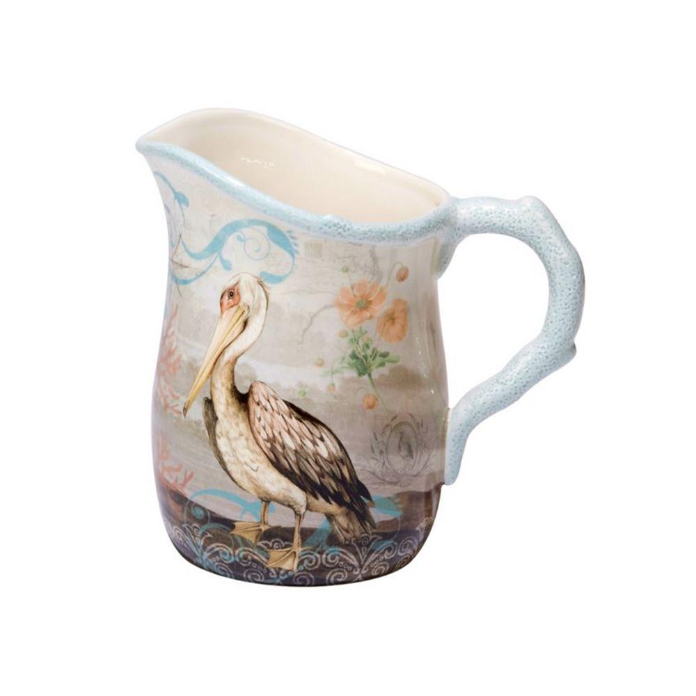 Coastal View 88 oz. Multi-Colored Pitcher