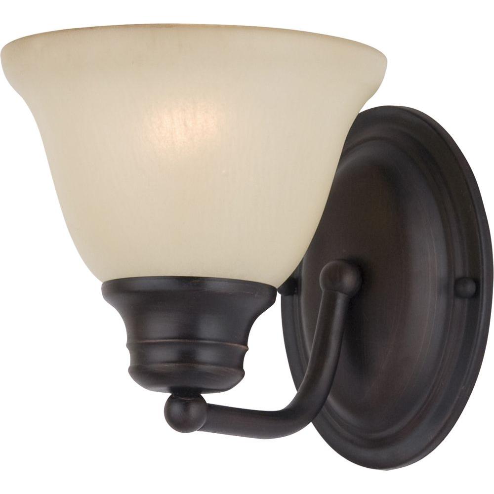 Maxim Lighting Malaga 1-Light Oil-Rubbed Bronze Sconce ...