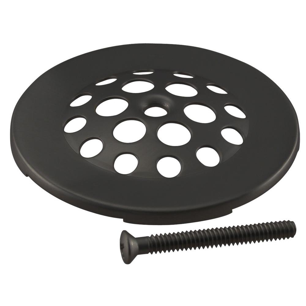 Westbrass 15/8 in. Oil Rubbed Bronze Overflow Grid Strainer Fitting