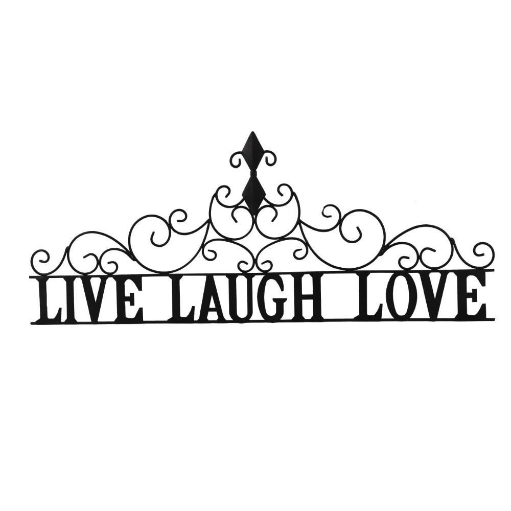 Benzara Live Laugh Love Black Metal Wall Decor C482 Mtl0004 The Home Depot,Largest Bulk Carrier Ship In The World 2019