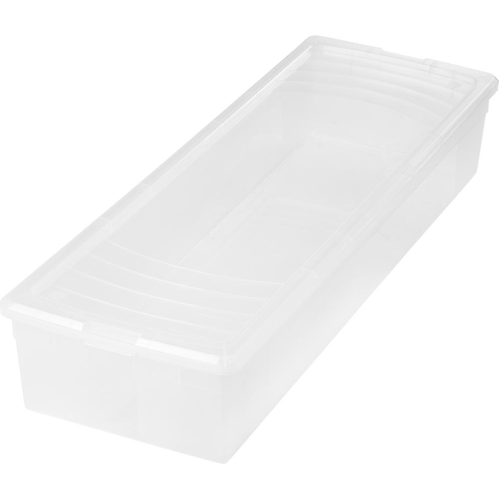 IRIS Wrapping Paper and Ribbon Storage Box Set in Clear (2-Pack)-105149