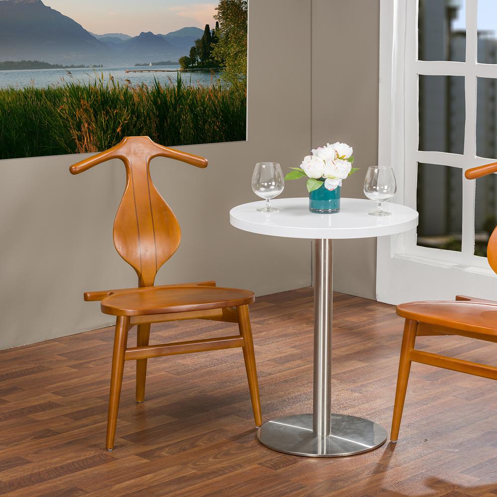 Baxton Studio Delmira Dark Brown Wood Dining Chairs (Set of 2)2PC6155