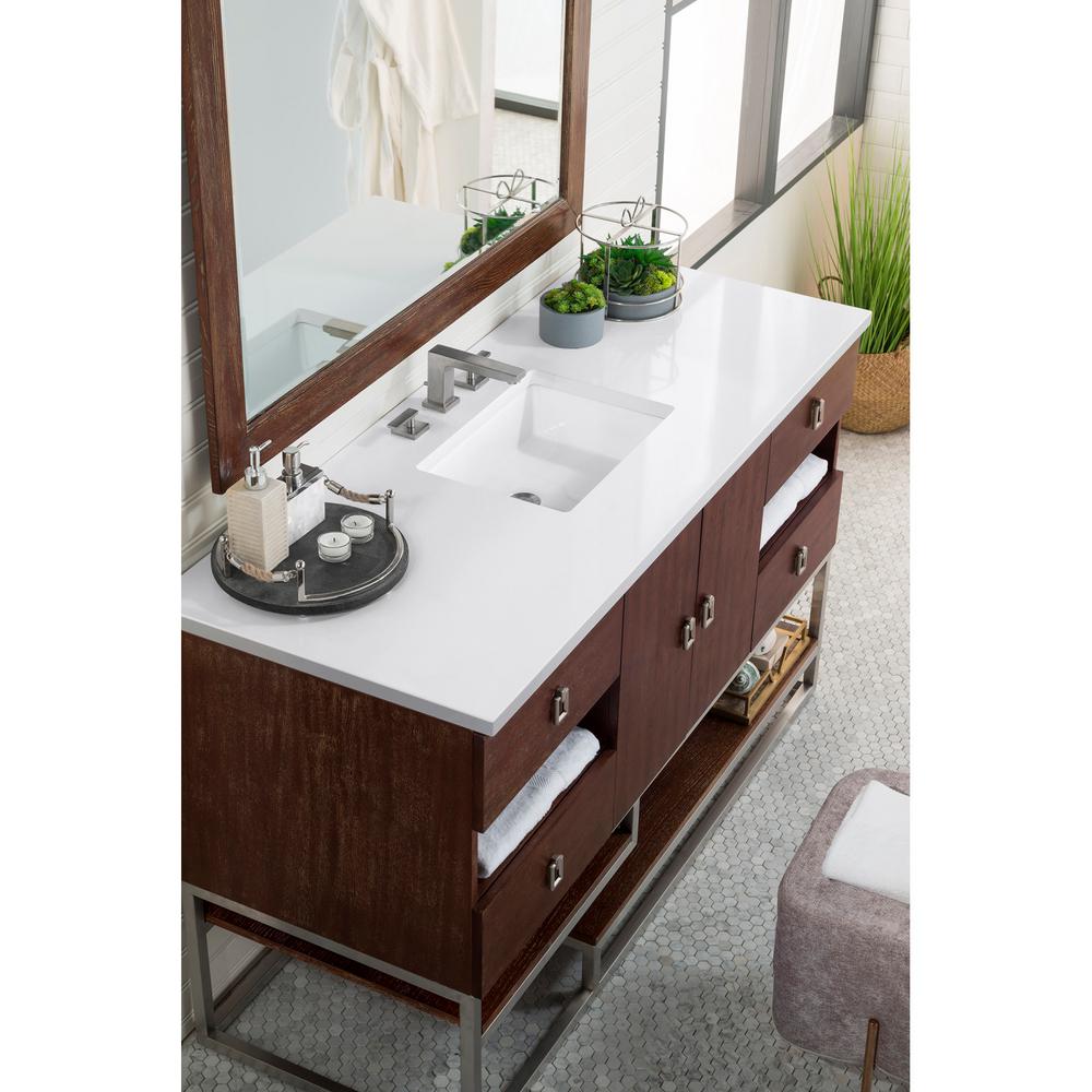 James Martin Vanities Sonoma 60 in. Single Vanity in Coffee Oak with