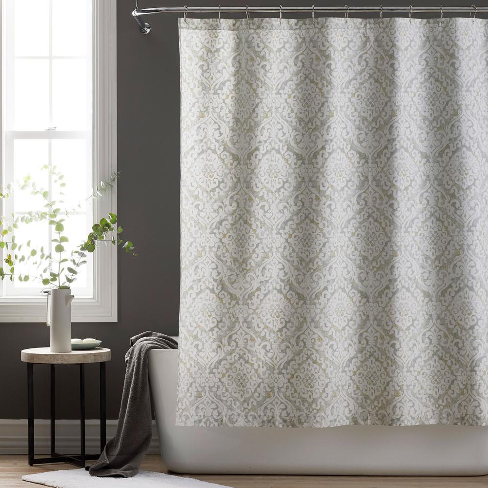 Multi Colored Shower Curtains Shower Accessories The Home Depot