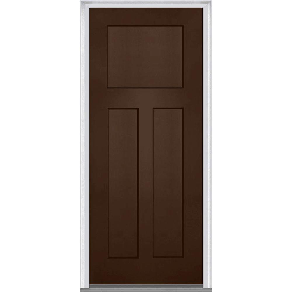 Brown - 3 Panel - Composite - Front Doors - Exterior Doors - The ... Brown - 3 Panel - Composite - Front Doors - Exterior Doors - The ...