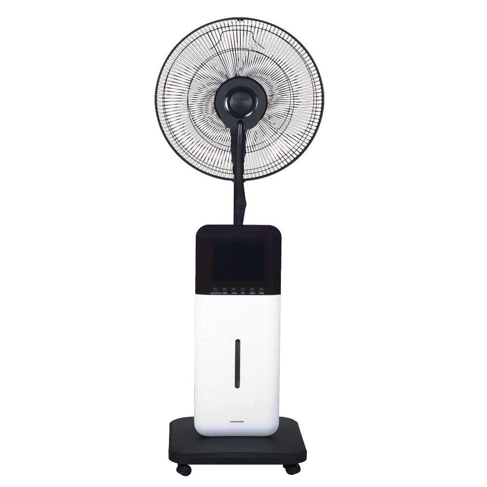 18 in. Oscillating Ultrasonic Dry Misting Fan with Bluetooth Technology