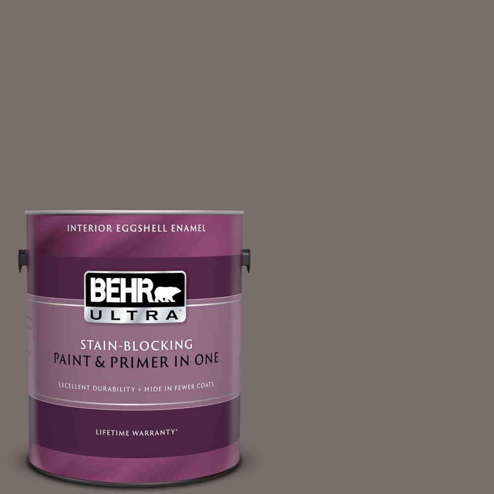 BEHR ULTRA 1 gal. #N200-6 Kindling Eggshell Enamel Interior Paint and ...