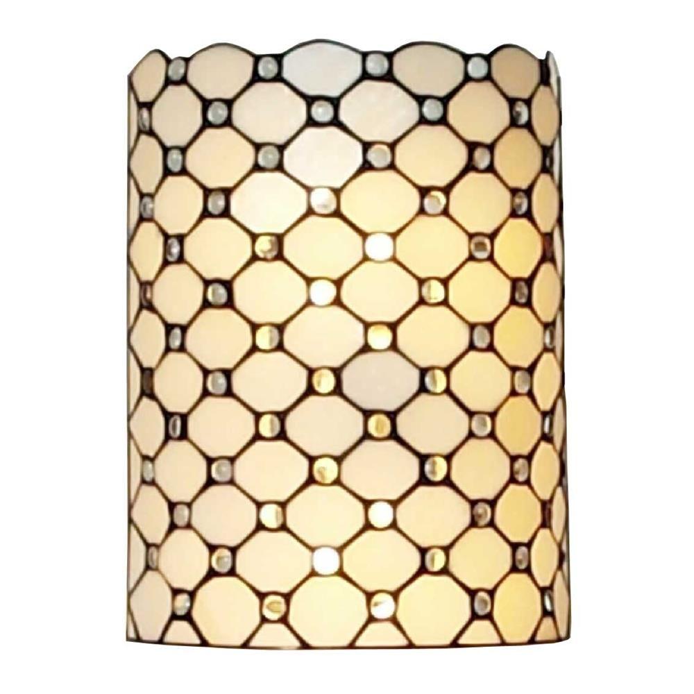 Amora Lighting 2Light Tiffany Style Jeweled Wall Sconce LampAM041WL10