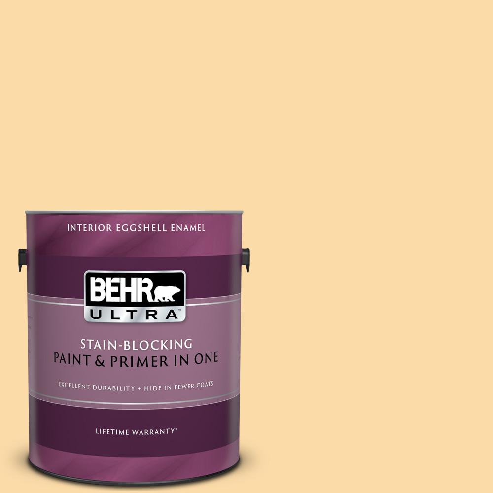 Behr Ultra 1 Gal M290 3 Corn Stalk Eggshell Enamel Interior