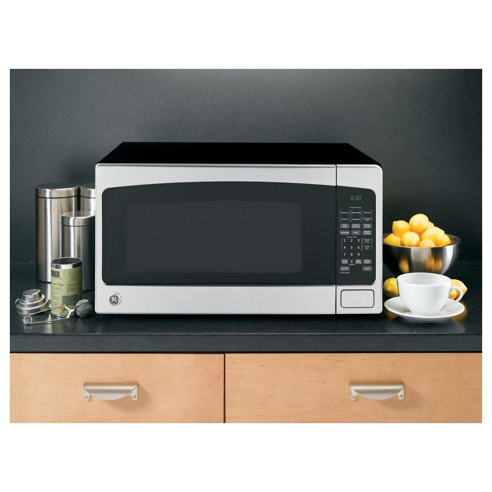 Ge 2 0 Cu Ft Countertop Microwave In Stainless Steel Ge 2 0 Cu Ft Countertop Microwave In Stainless Steel