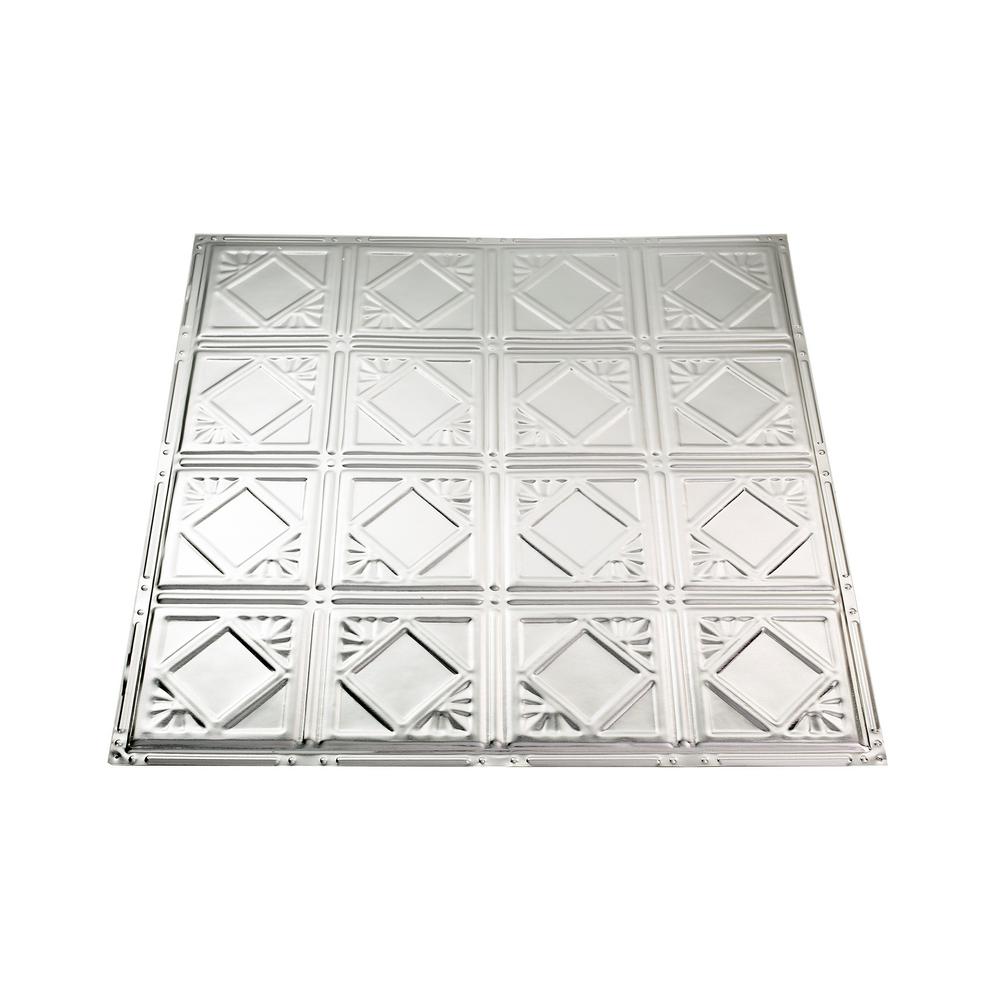 Great Lakes Tin Ludington 2 ft. x 2 ft. Nail Up Metal Ceiling Tile in