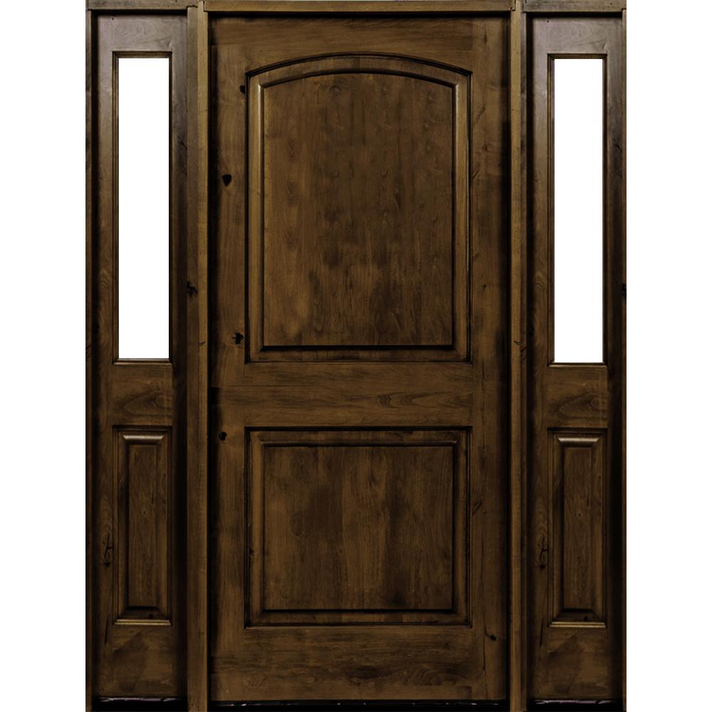 Krosswood Doors 70 In X 80 In Rustic Knotty Alder Arch