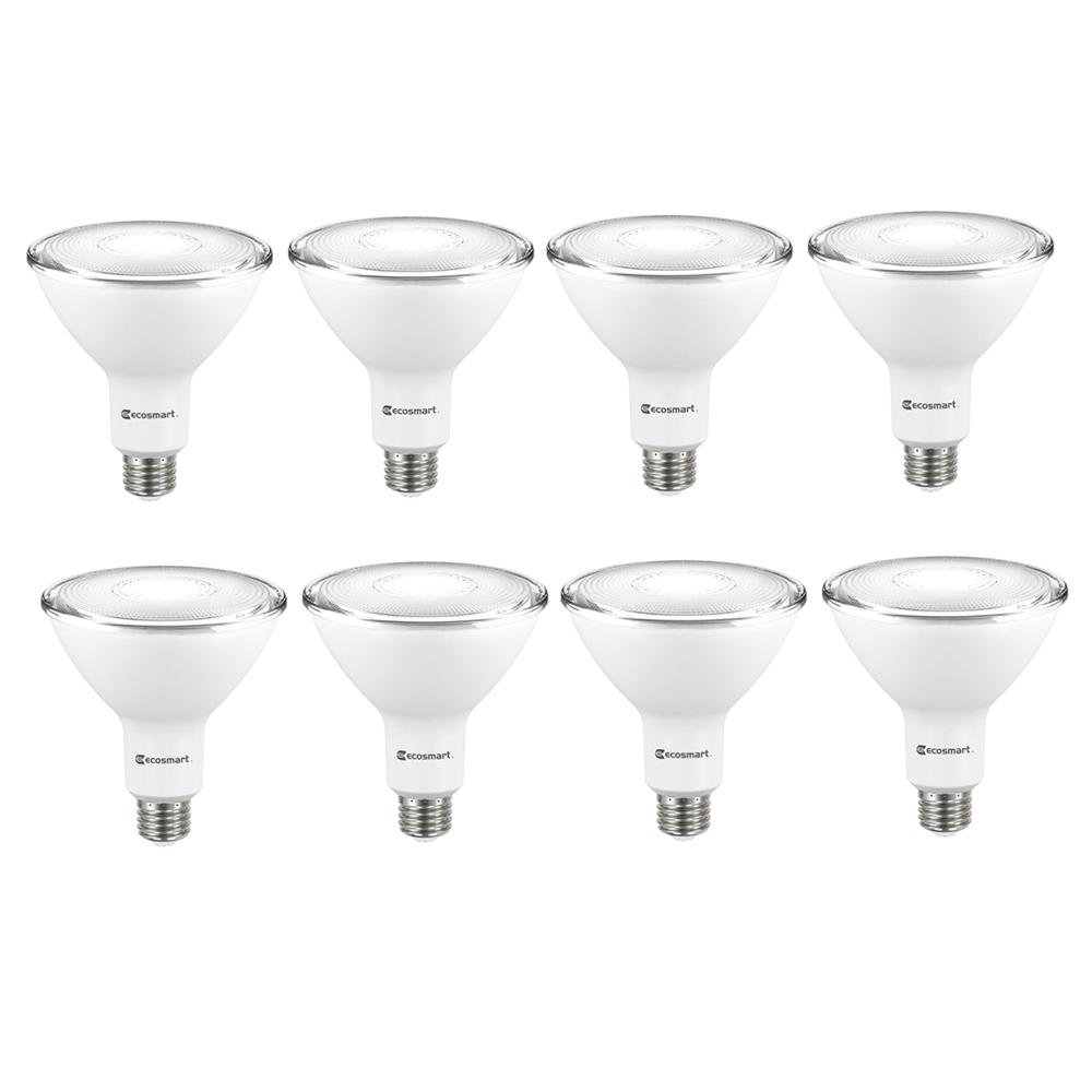 Par38 Led 8 Bulbs Light The Home Depot 90 Watt Equivalent Par38 Non Dimmable Led Flood Light Bulb Bright White