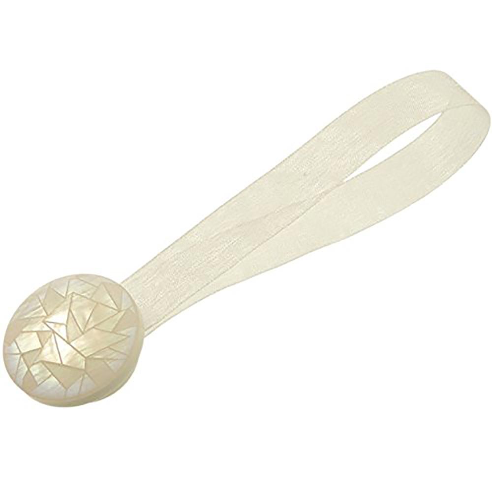 10 in. Curtain Clips, Tiebacks or Holdbacks in White (Set of 2