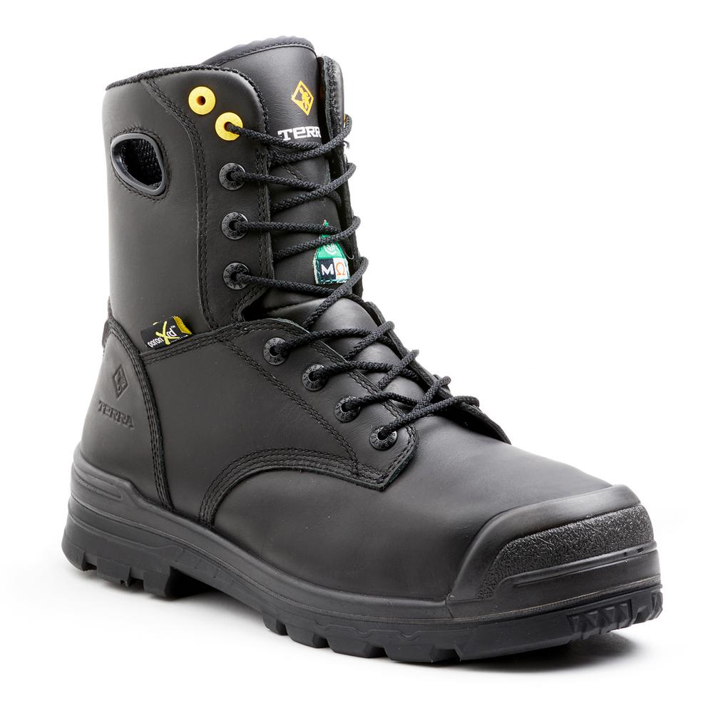 Terra Paladin Men's Size 14 Black Leather Composite Toe Work Boot ...