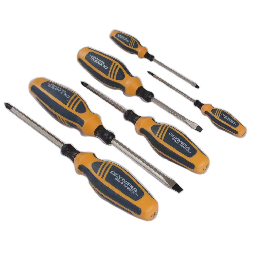 OLYMPIA Gold Series Screwdriver Set (6Piece)22905 The Home Depot