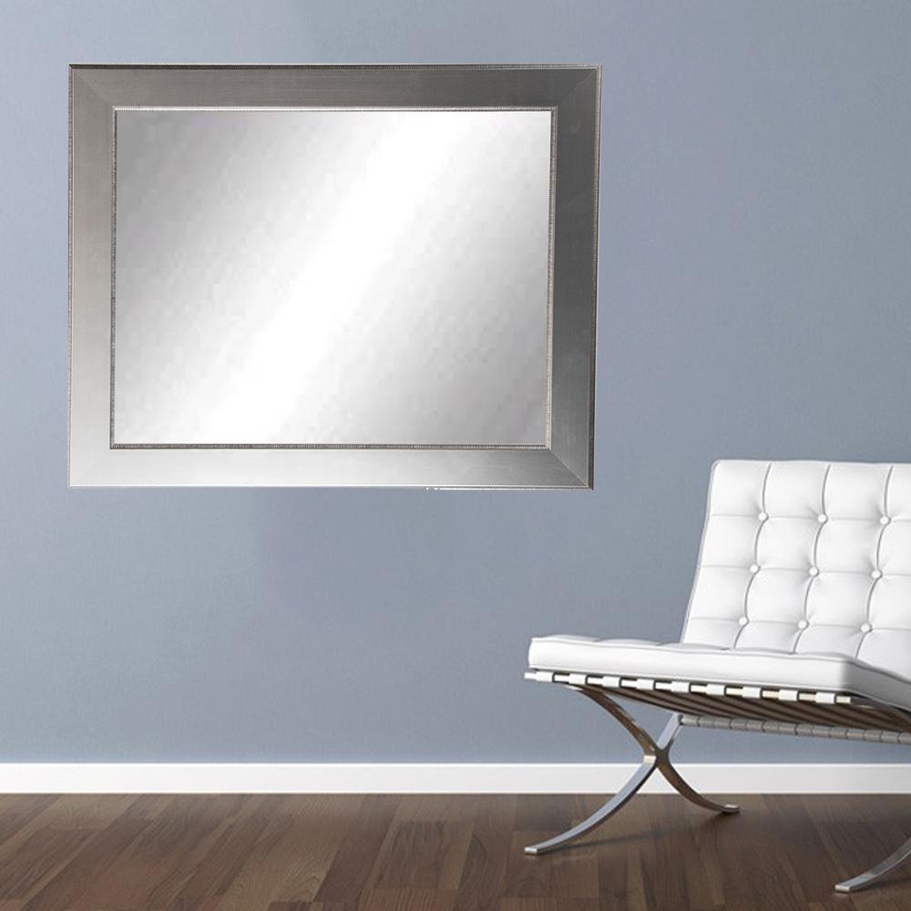Modern Subway Silver Full Length Framed MirrorBM14SKINNY The Home Depot