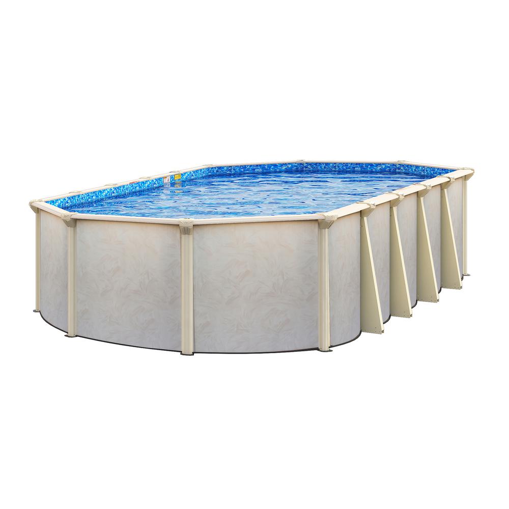 Floridian 21 Ft X 41 52 In Deep Oval Above Ground Pool Package Deep Oval Above Ground