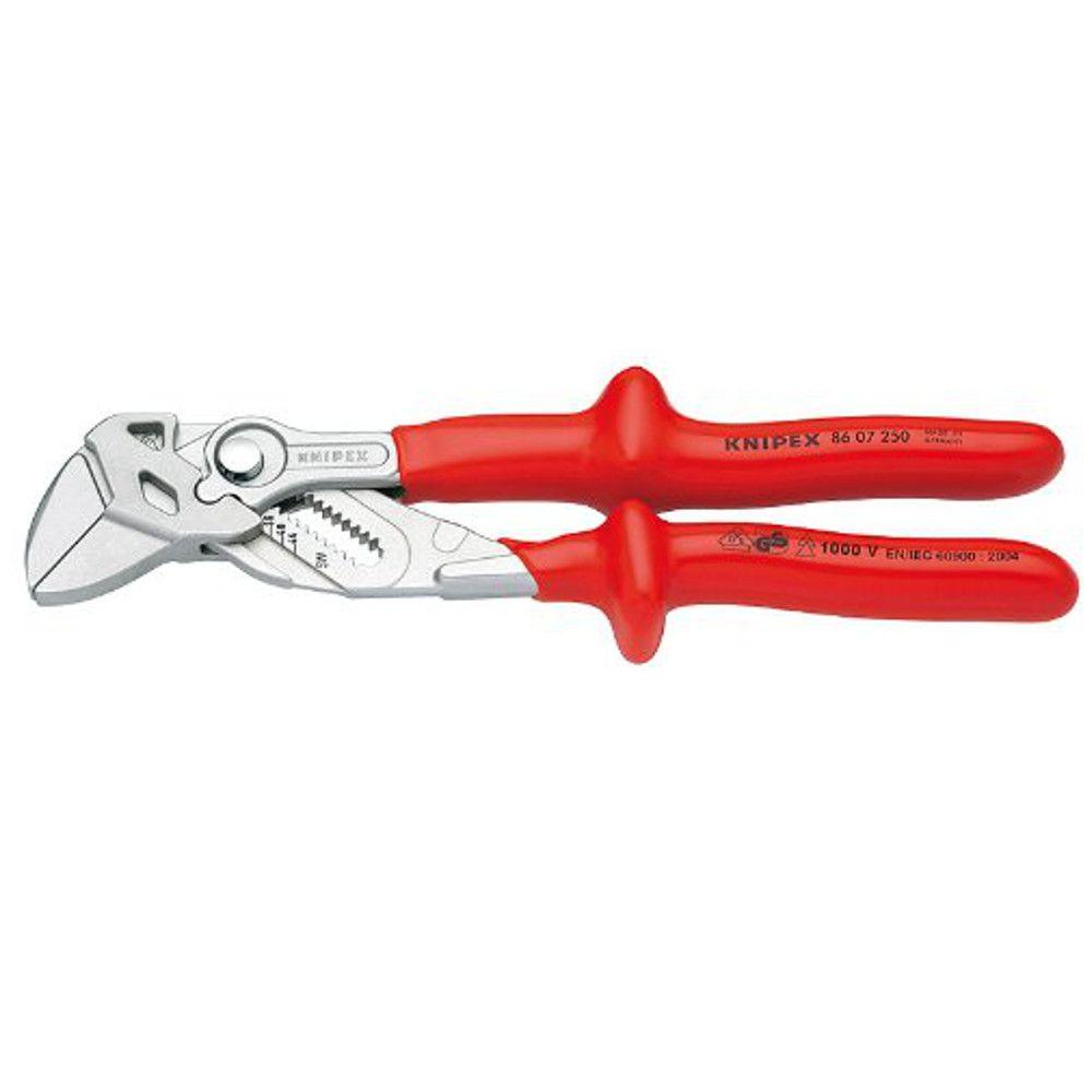KNIPEX Heavy Duty Steel 6 in. Pliers Wrench with Nickel Plating