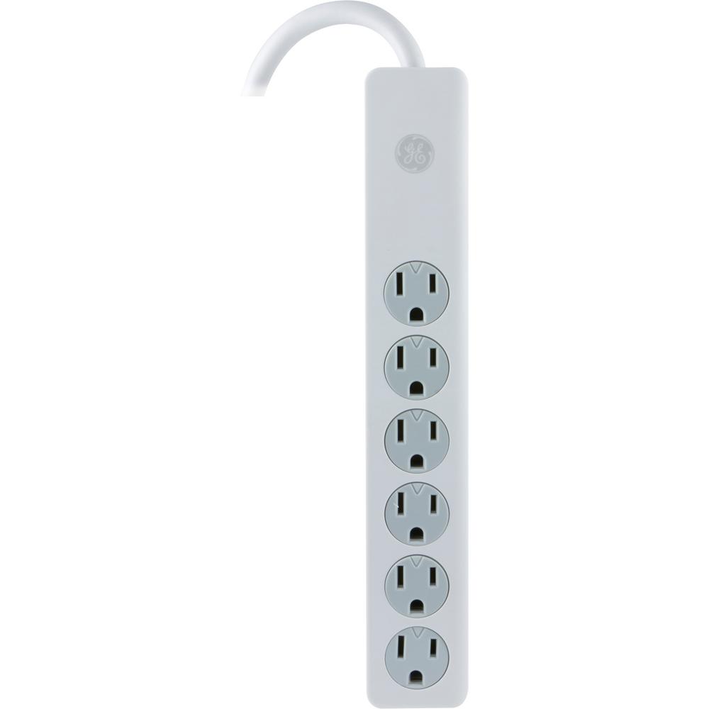 GE 6 Outlet Surge Protector with 2 ft. Cord33656 The Home Depot