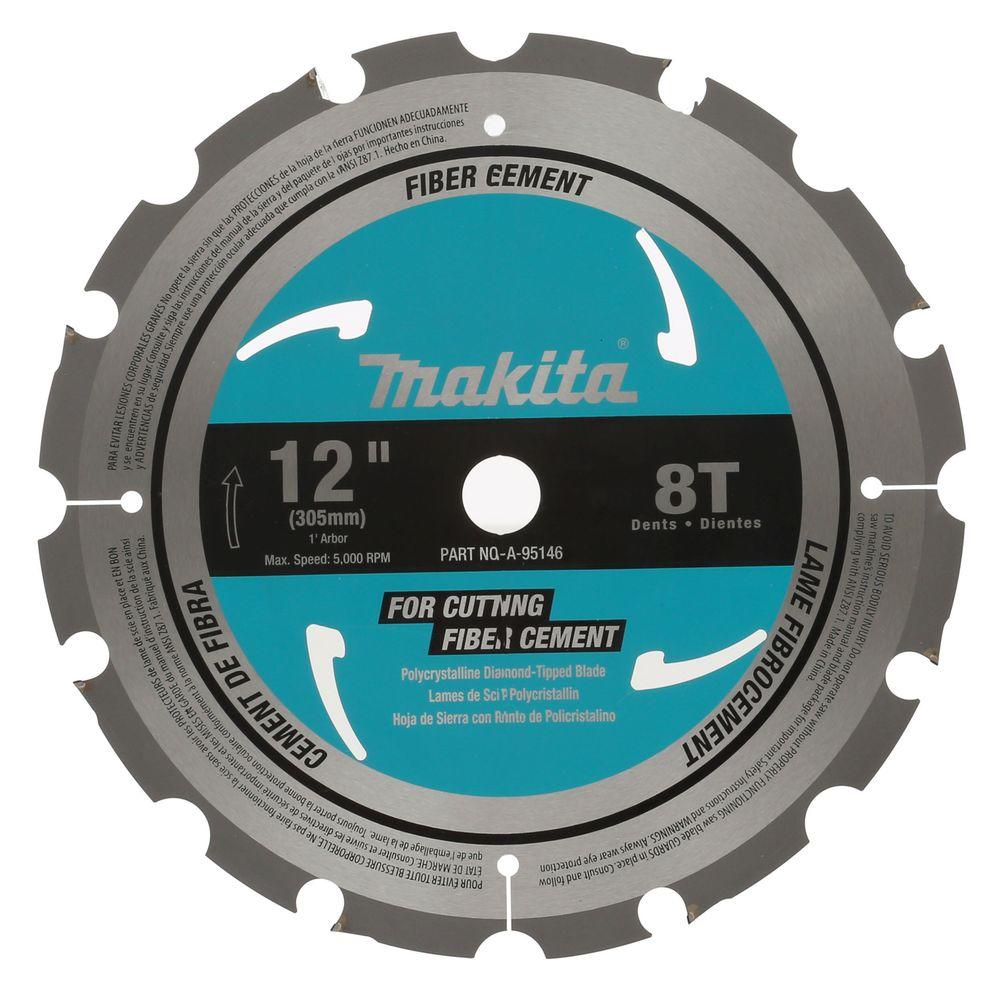 Makita 12 in. 8Teeth Polycrystalline Diamond Miter Saw BladeA95146