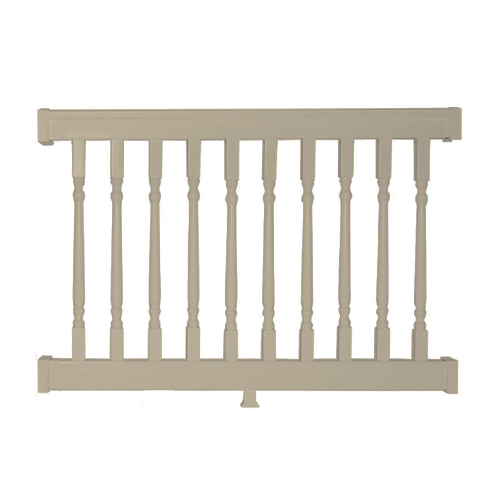 10 Foot Vinyl Railing Kit / Weatherables Walton 3 ft. H x 96 in. W White Vinyl Stair ... - Click to add item premium 36 x 6' black vinyl stair rail to the compare list.