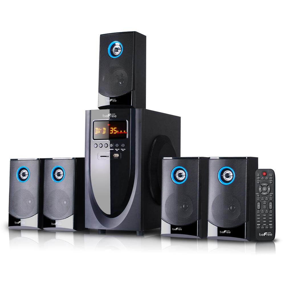 BEFREE SOUND 5.1Channel Surround Sound Bluetooth Speaker System in Black98595510M The Home Depot