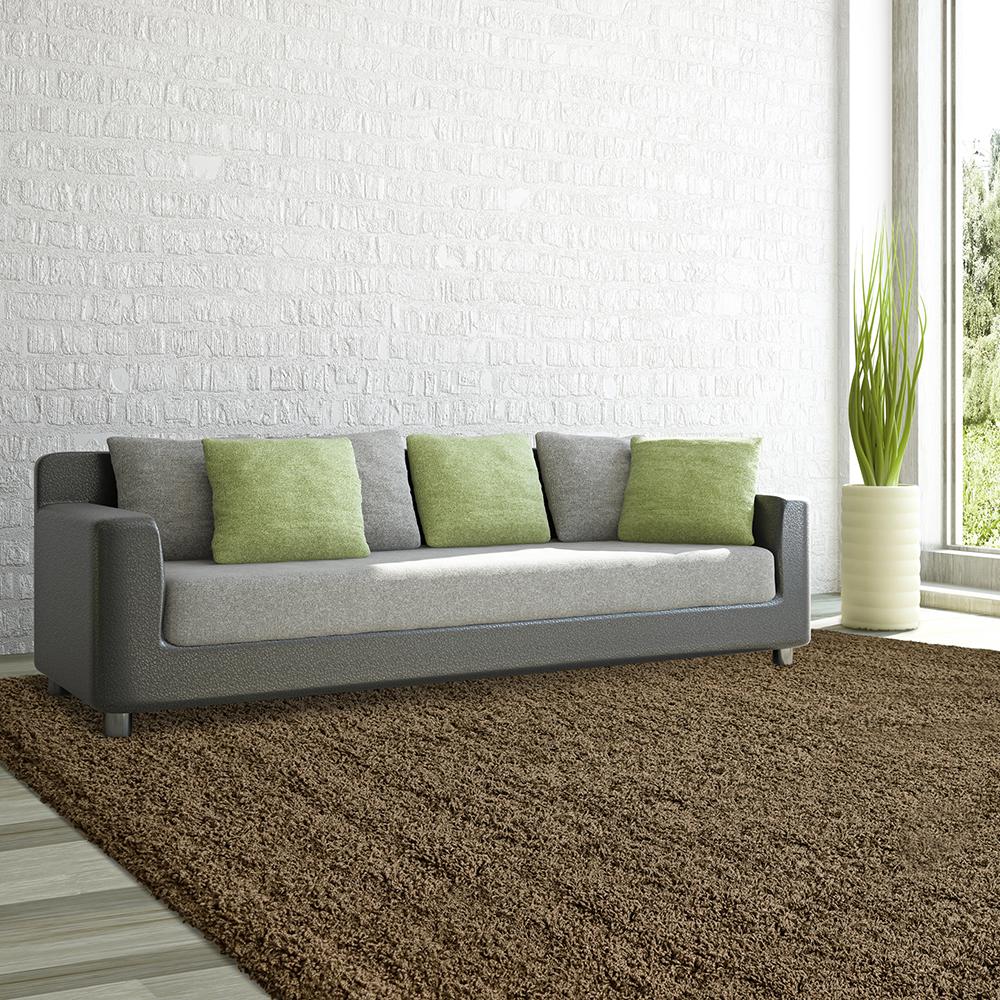 Lanart Comfort Shag Taupe 5 ft. x 7 ft. Area RugCSHAG5X7TP The Home
