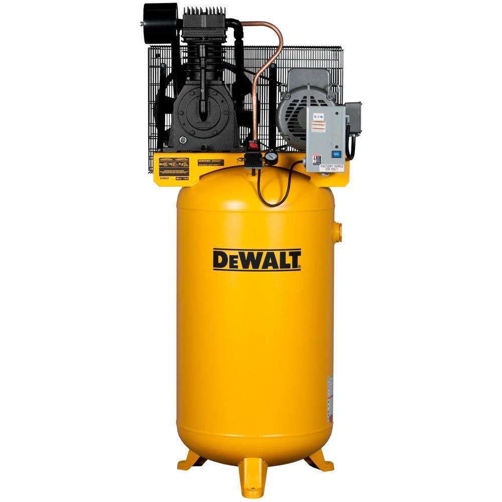 DEWALT 80 Gal. 7.5HP 175 psi 2Stage Stationary Electric Air
