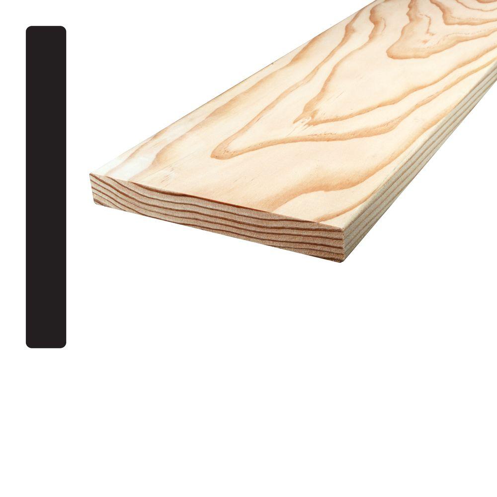 Alexandria Moulding Hemlock S4SE2E Vertical Grain Board