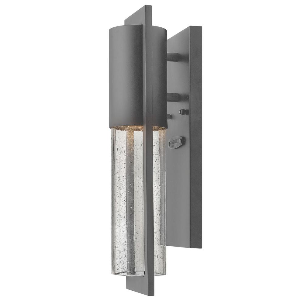 Hinkley Lighting Shelter 1 Light Hematite Outdoor Wall Lantern Sconce