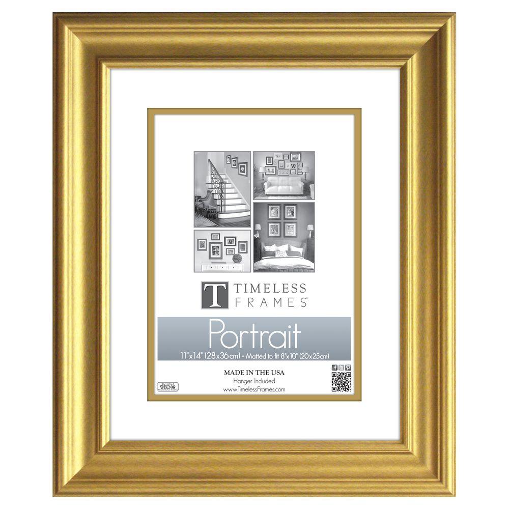 Timeless Frames Lauren 1 Opening 11 In X 14 In Silver Matted