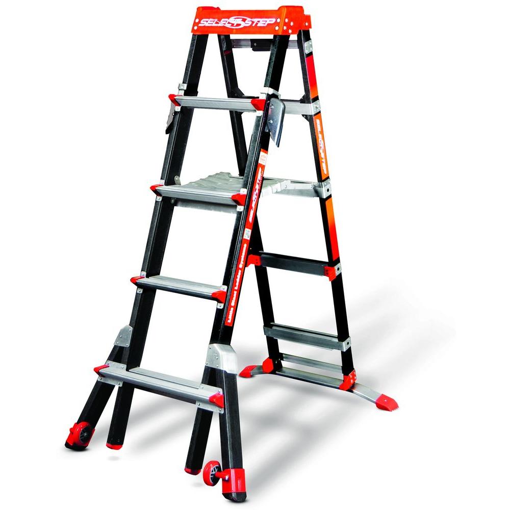 Werner 12 ft. Fiberglass Combination Ladder with 375 lb. Load Capacity