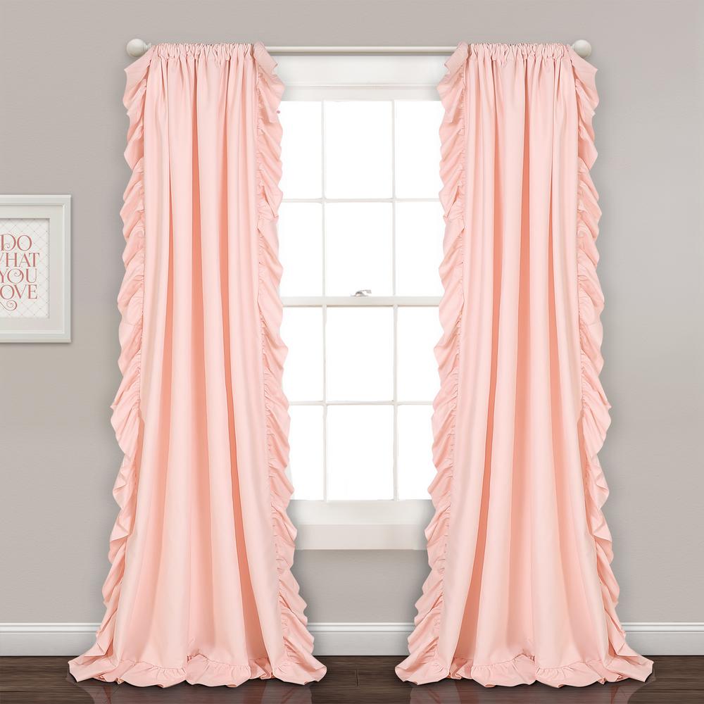 Pink Room Darkening Curtains Curtains Drapes The Home Depot