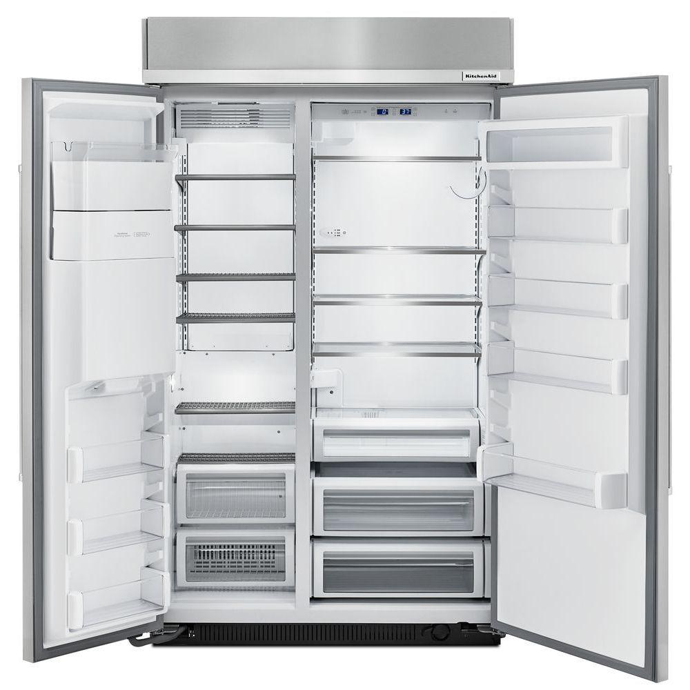 Kitchenaid 29 5 Cu Ft Built In Side By Refrigerator 11