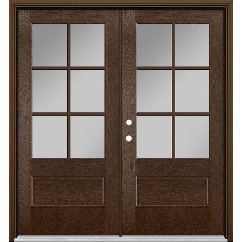 Vinyl Double Door Fiberglass Doors Front The Home Depot Vinyl Double Door Fiberglass Doors