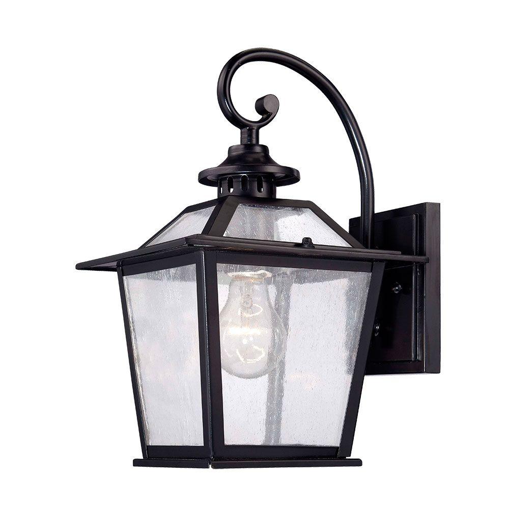 Acclaim Lighting Salem Collection 1-Light Matte Black Outdoor Wall ...