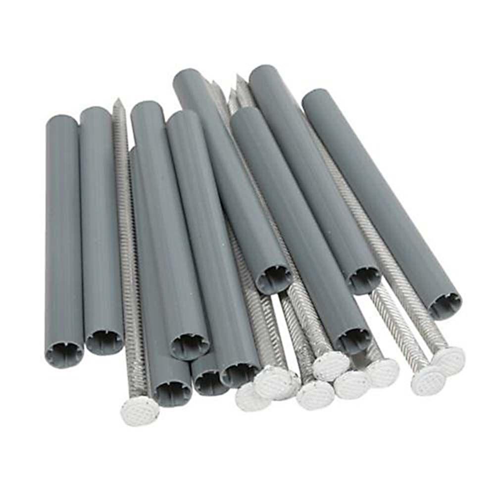 Construction Metals 4 in. White Galvanized KStyle Gutter Spike and