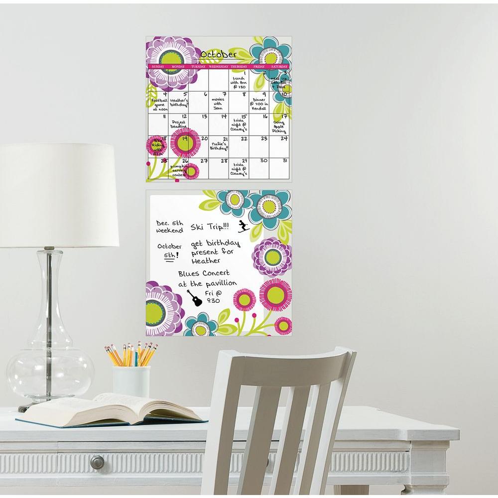 Wall Pops Poppy Calendar Combo Wall Applique Wpe98864 The Home Depot