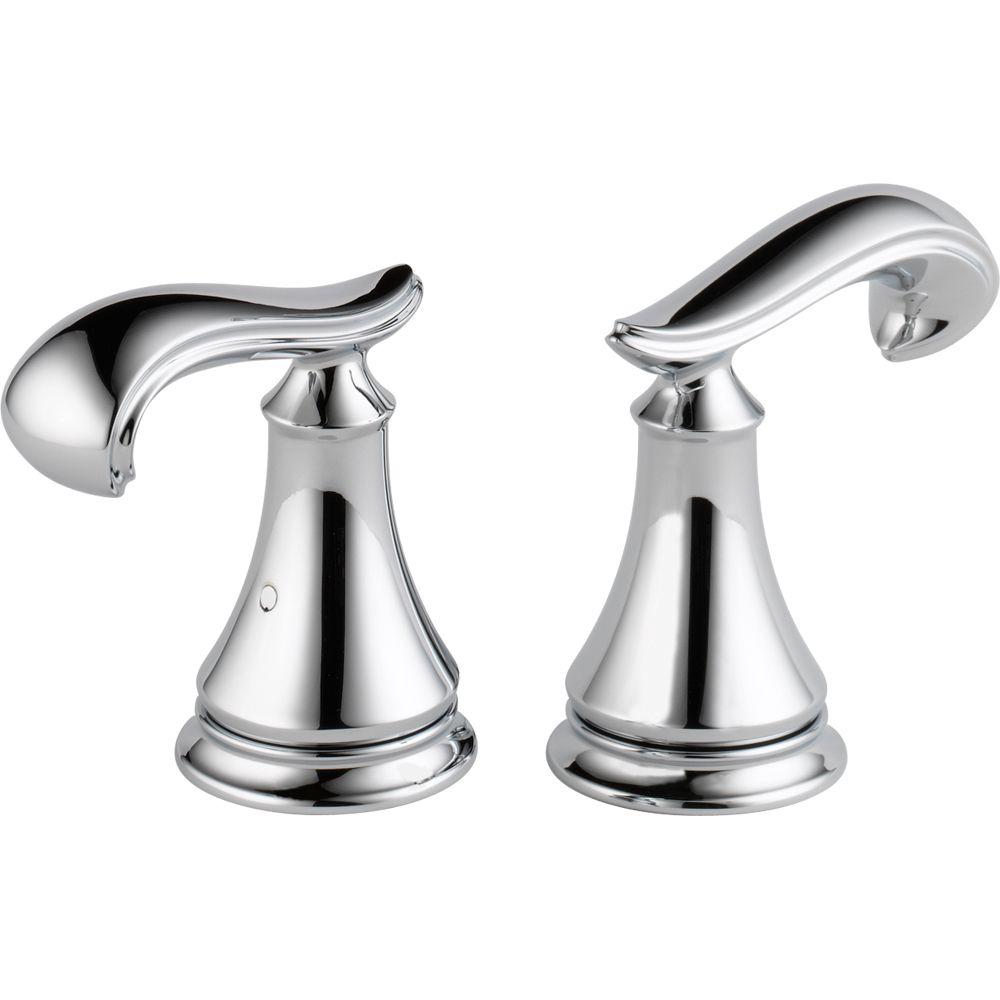 Delta Pair Of Cassidy Roman Tub Faucet French Curve Metal Lever