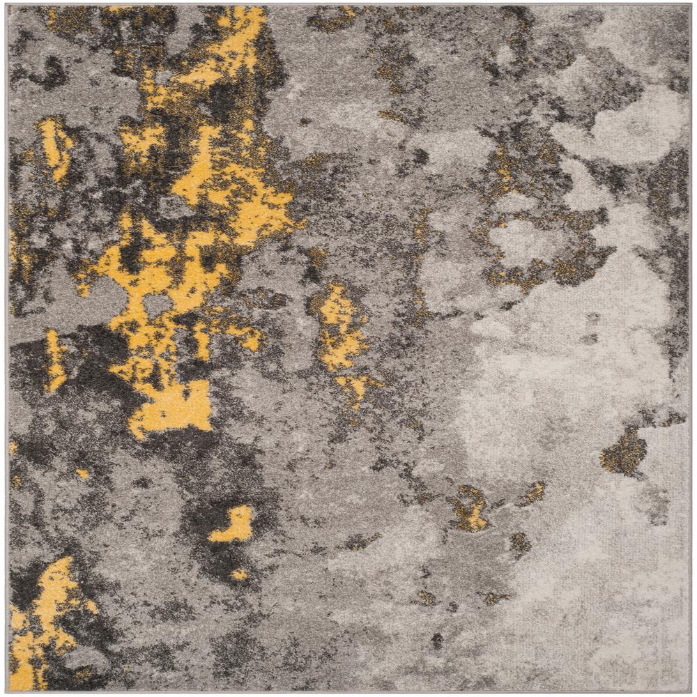 Safavieh Adirondack Gray Yellow 6 Ft X Square Area Rug