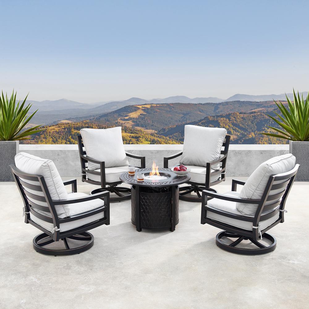 Oakland Living Hudson Luxurious Antique Copper 5 Piece Aluminum