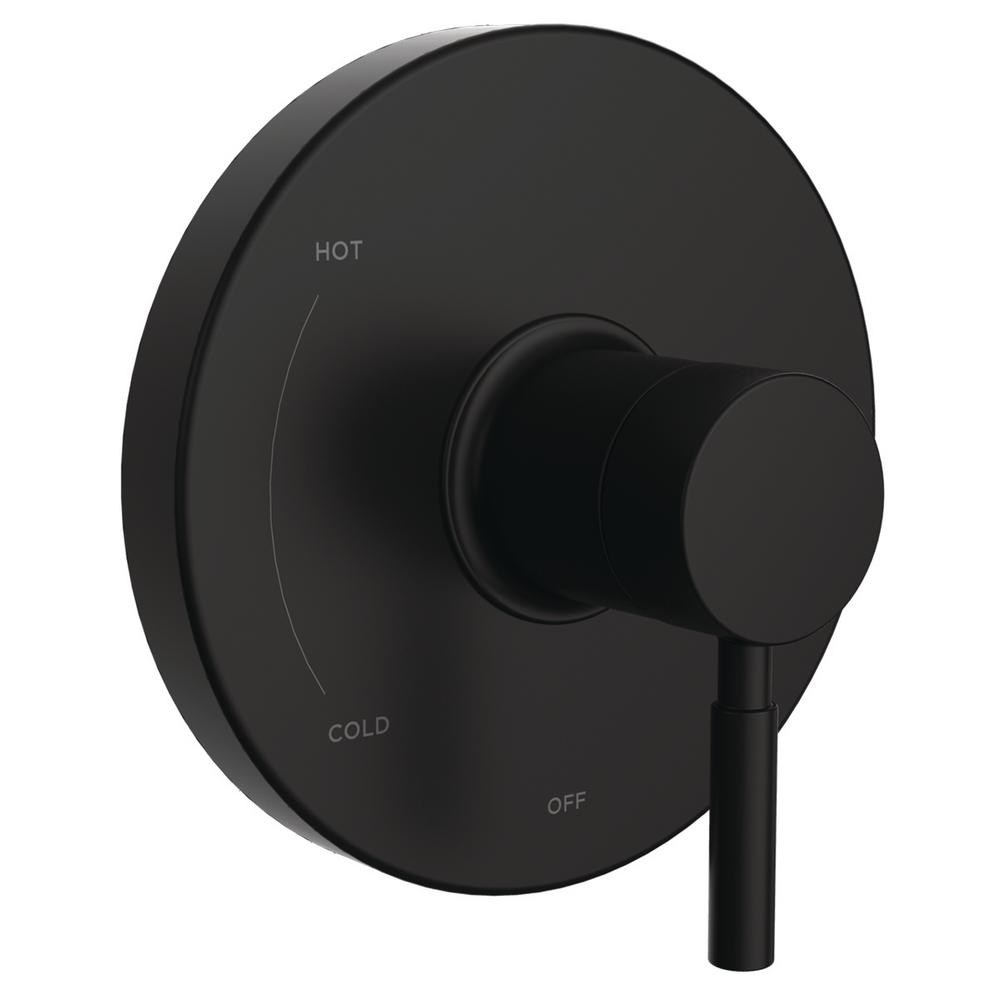 Speakman Neo Shower Valve Trim In Matte Black Cpt 1001 Mb The Home Depot